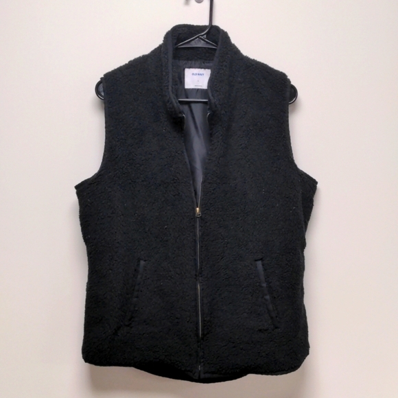Old Navy Jackets & Blazers - Women's Sherpa Black Vest Old Navy